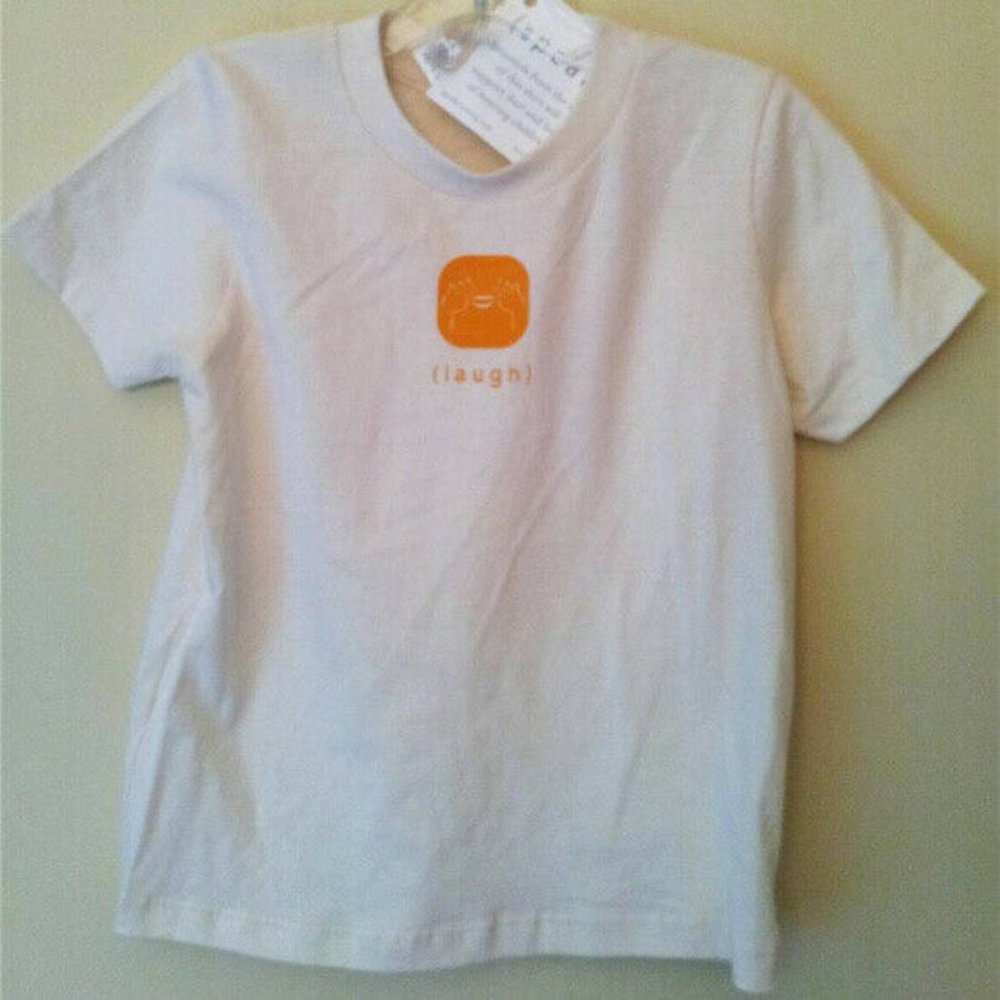 KIDS Shirt Sign Language 100% Organic NWT Speak